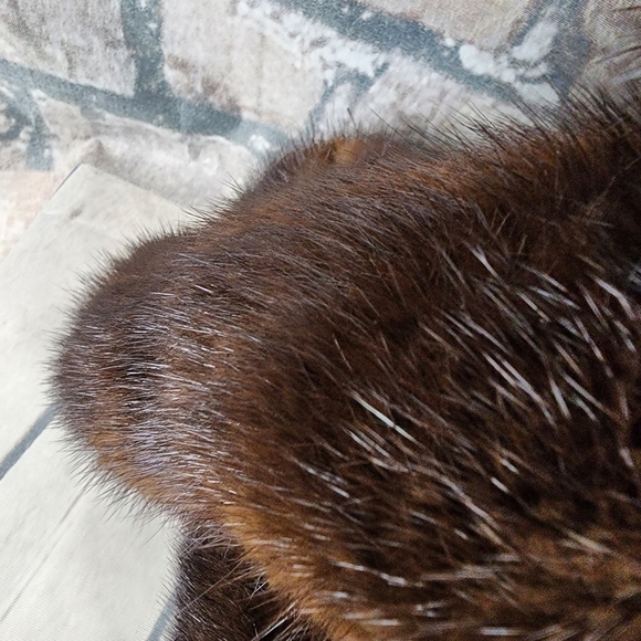 Vintage Handcrafted Genuine  Mink Fur Teddy Bear Jointed 19" Tall - Picture 10 of 16